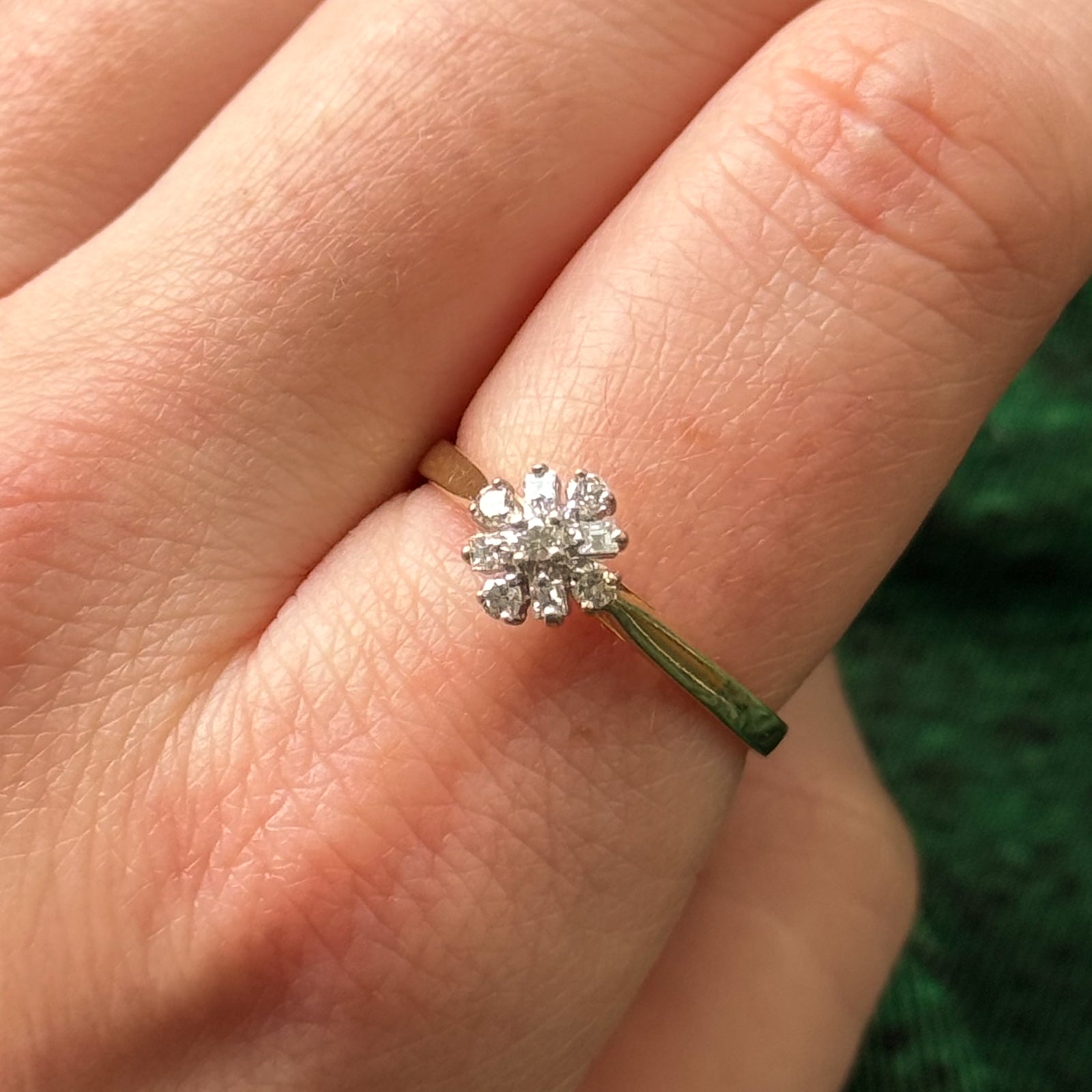 High Set Diamond Cluster Ring | 0.24ctw | SZ 8.75 |