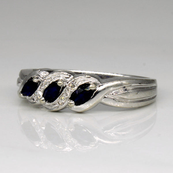 Sapphire & Diamond Ring | 0.18ctw, 0.02ctw | SZ 8 |