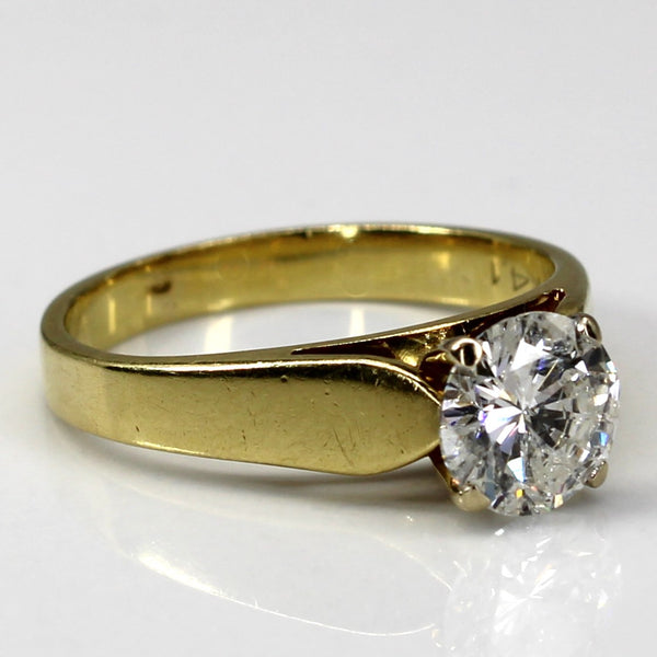 Solitaire Diamond Yellow Gold Ring | 1.07ct | SZ 5.75 |