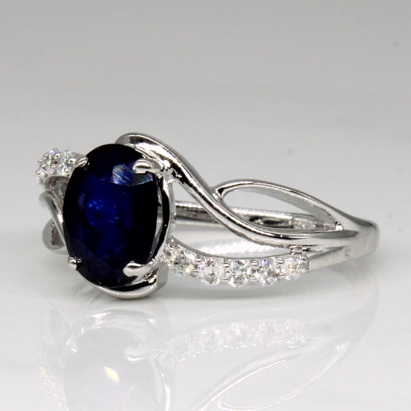 Sapphire & Diamond Waterfall Ring | 1.40ct, 0.15ctw | SZ 6.5 |