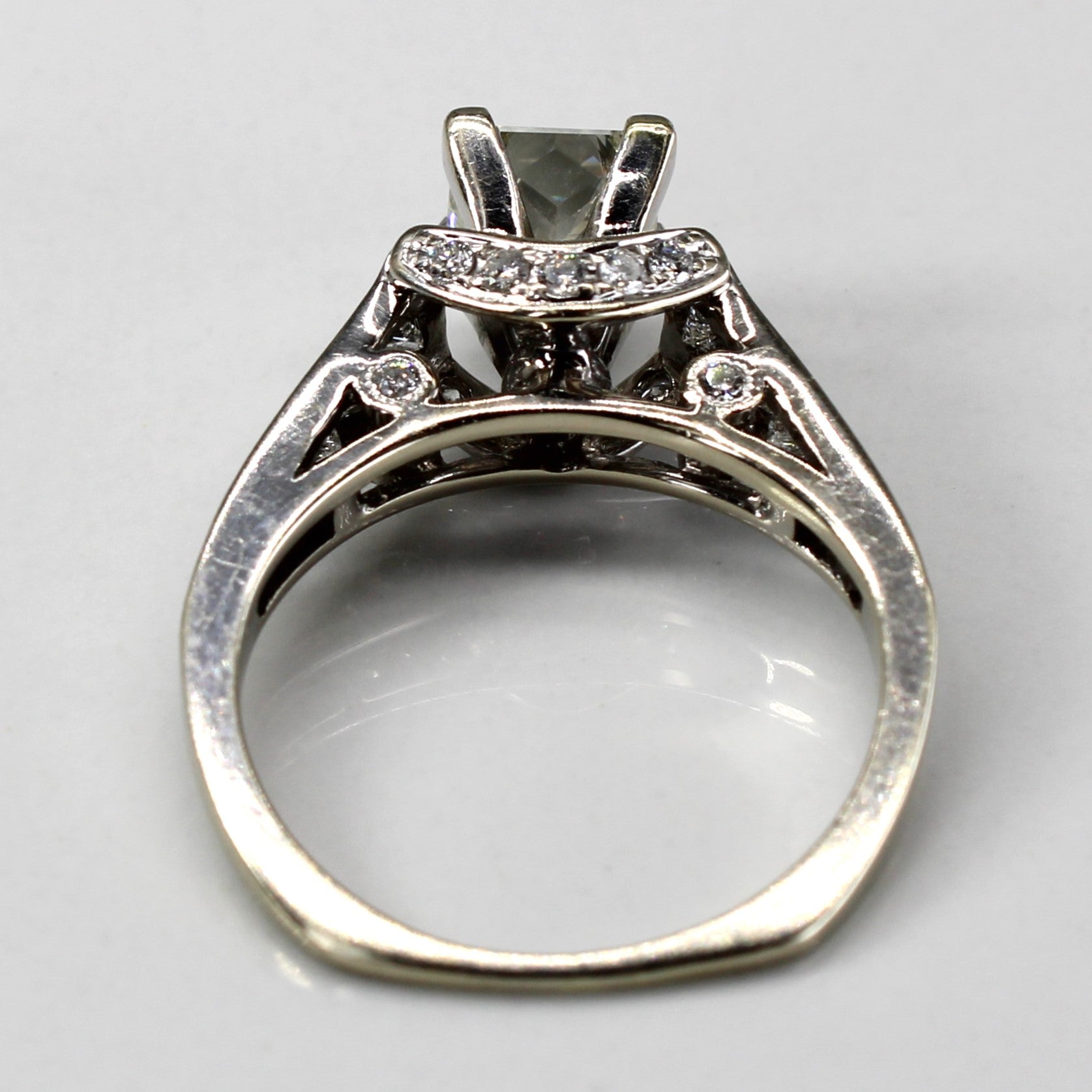 High Set Princess Diamond Engagement Ring | 1.76ctw SI1 K | SZ 5.5 |