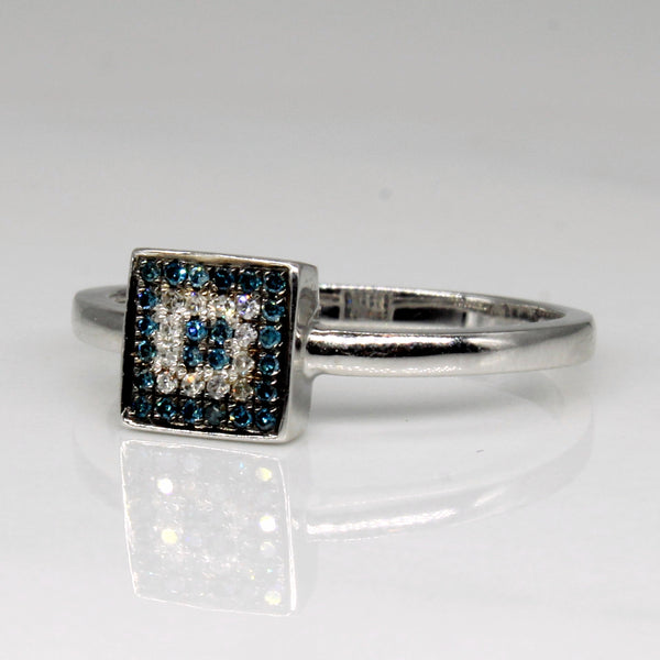 Enhanced Blue Diamond Ring | 0.06ctw | SZ 6.5 |
