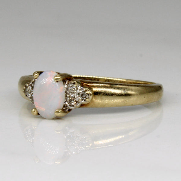 Opal & Diamond Ring | 0.25ct, 0.03ctw | SZ 6.5 |