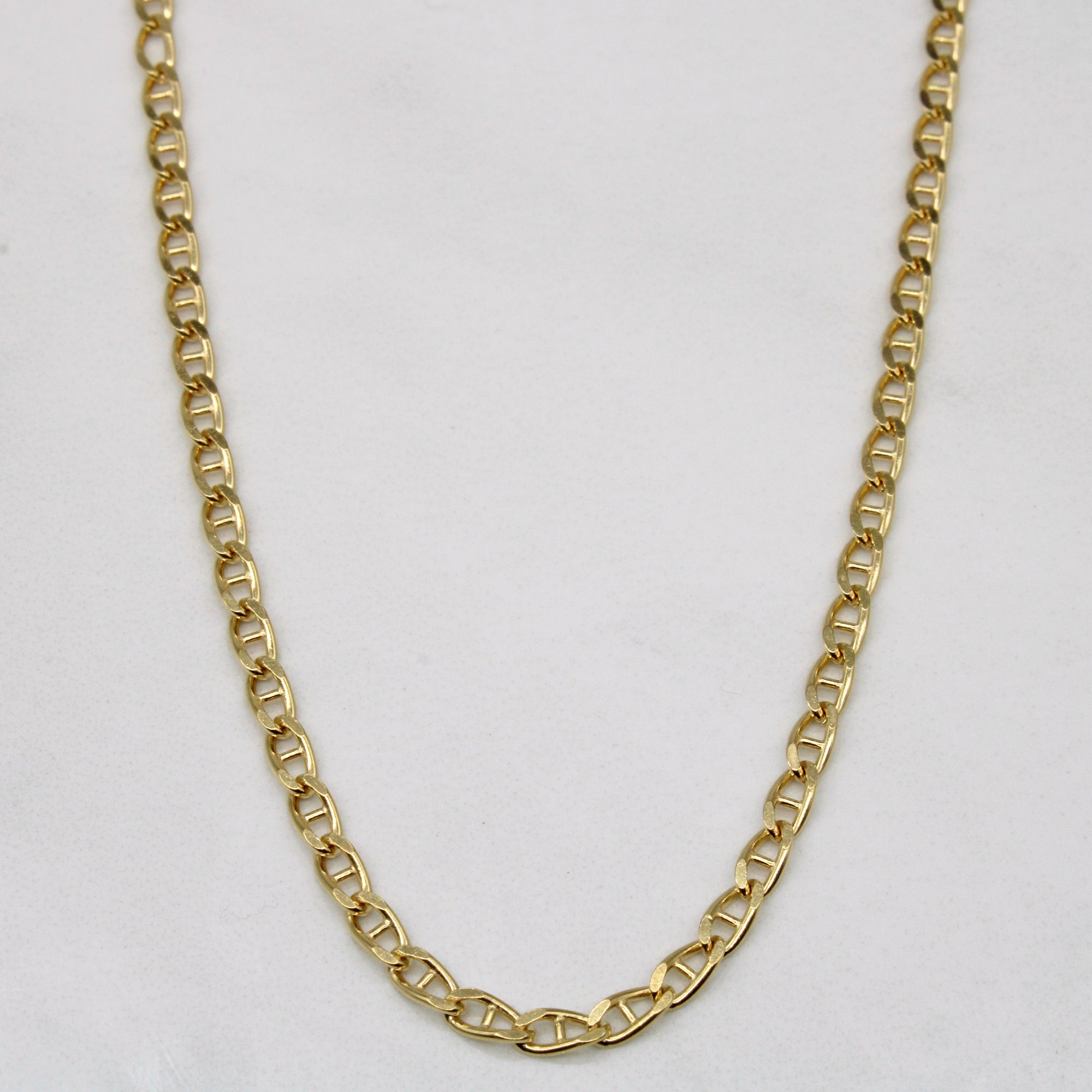 18k Yellow Gold Anchor Link Chain | 20