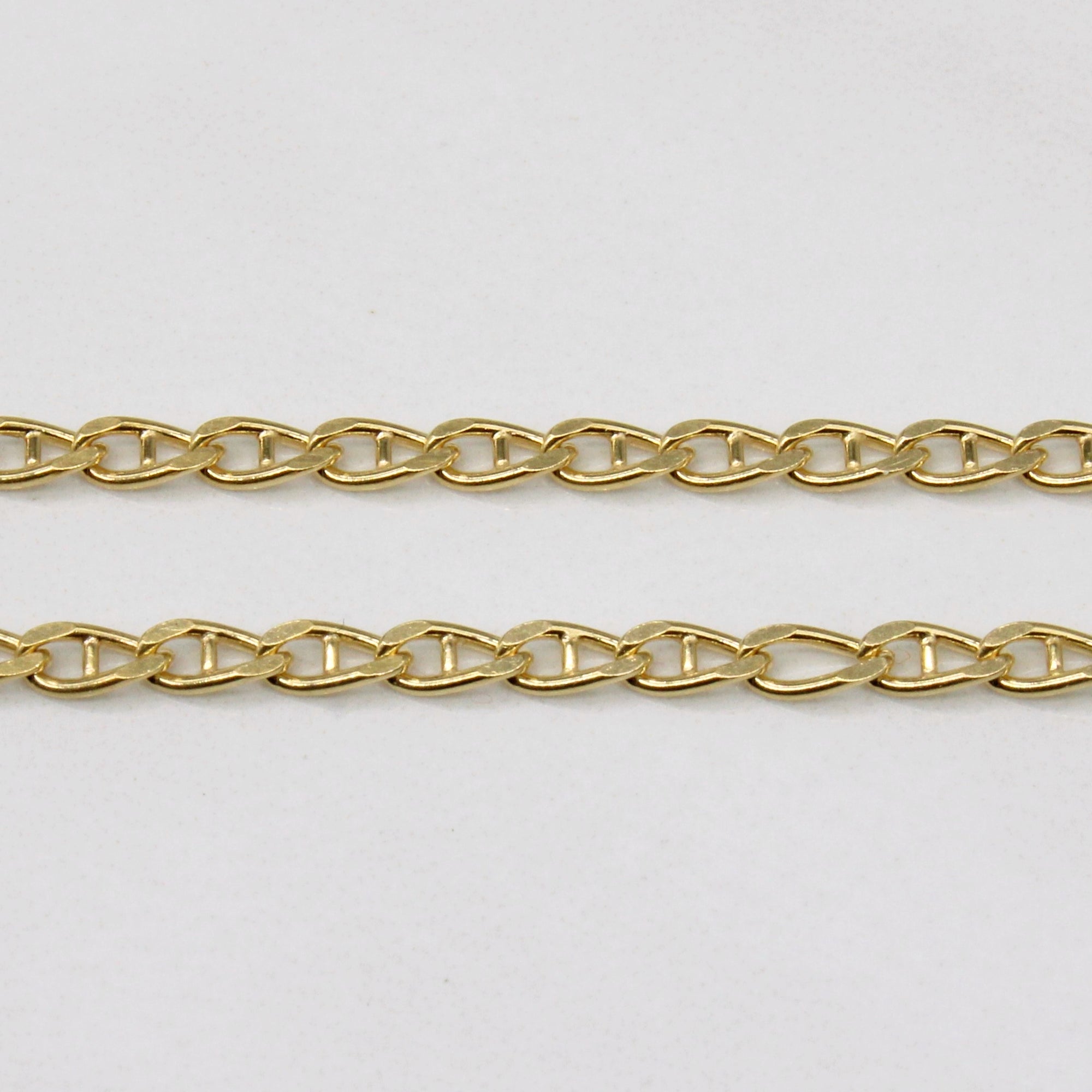 18k Yellow Gold Anchor Link Chain | 20