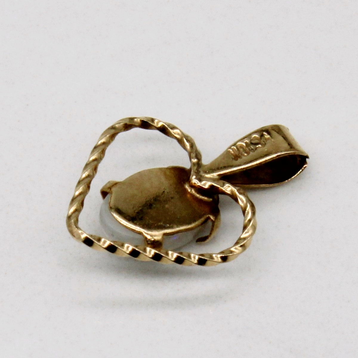 Pendentif Cœur en Opale | 0,31 ct | 