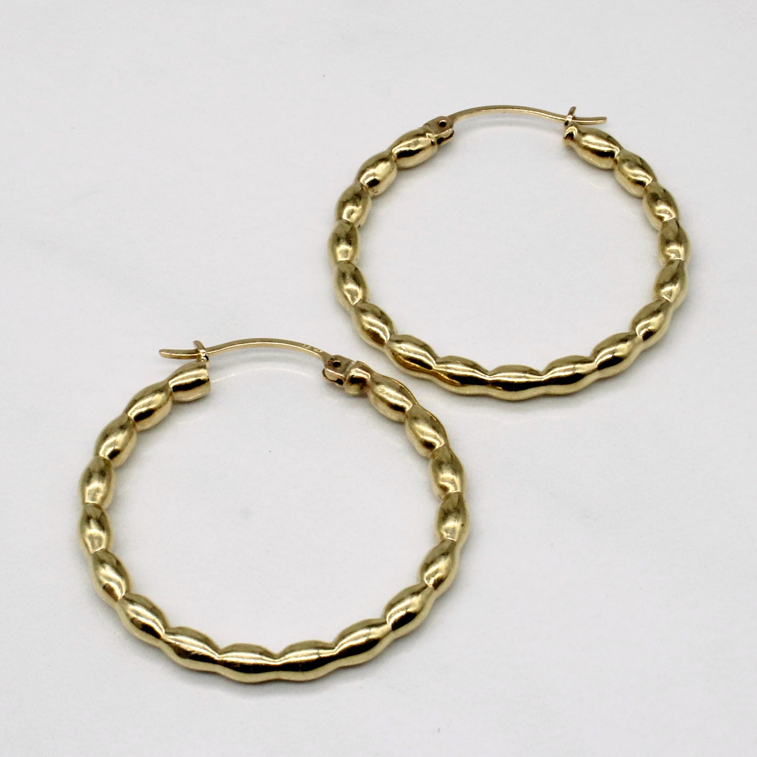 10k Yellow Gold Hoop Earrings