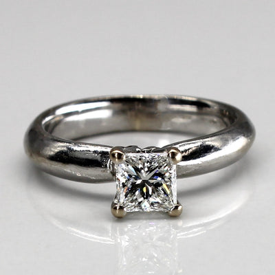 Princess Diamond White Gold Ring | 0.58ct VS1 G/H | SZ 4.25 |