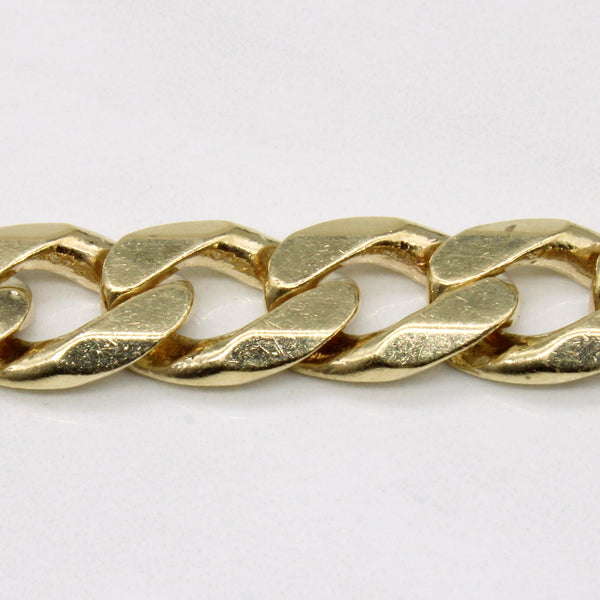 10k Yellow Gold Cuban Link Bracelet | 8