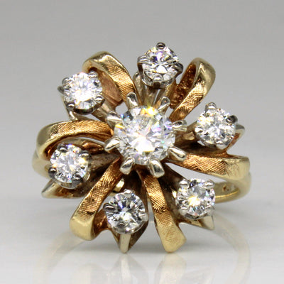 Ornate Diamond Ring | 0.85ctw | SZ 5.5 |