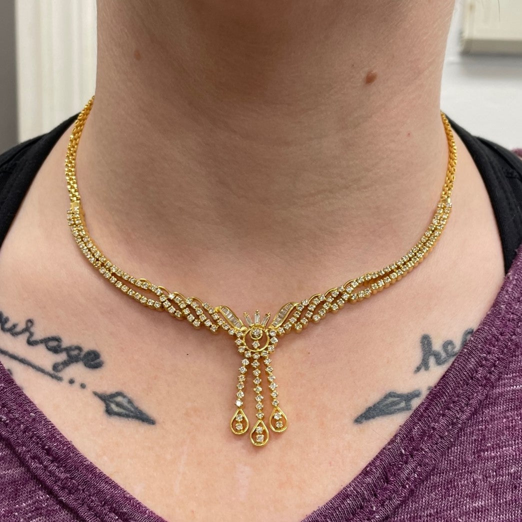 Multi-Diamond Necklace | 4.52ctw | 14"|