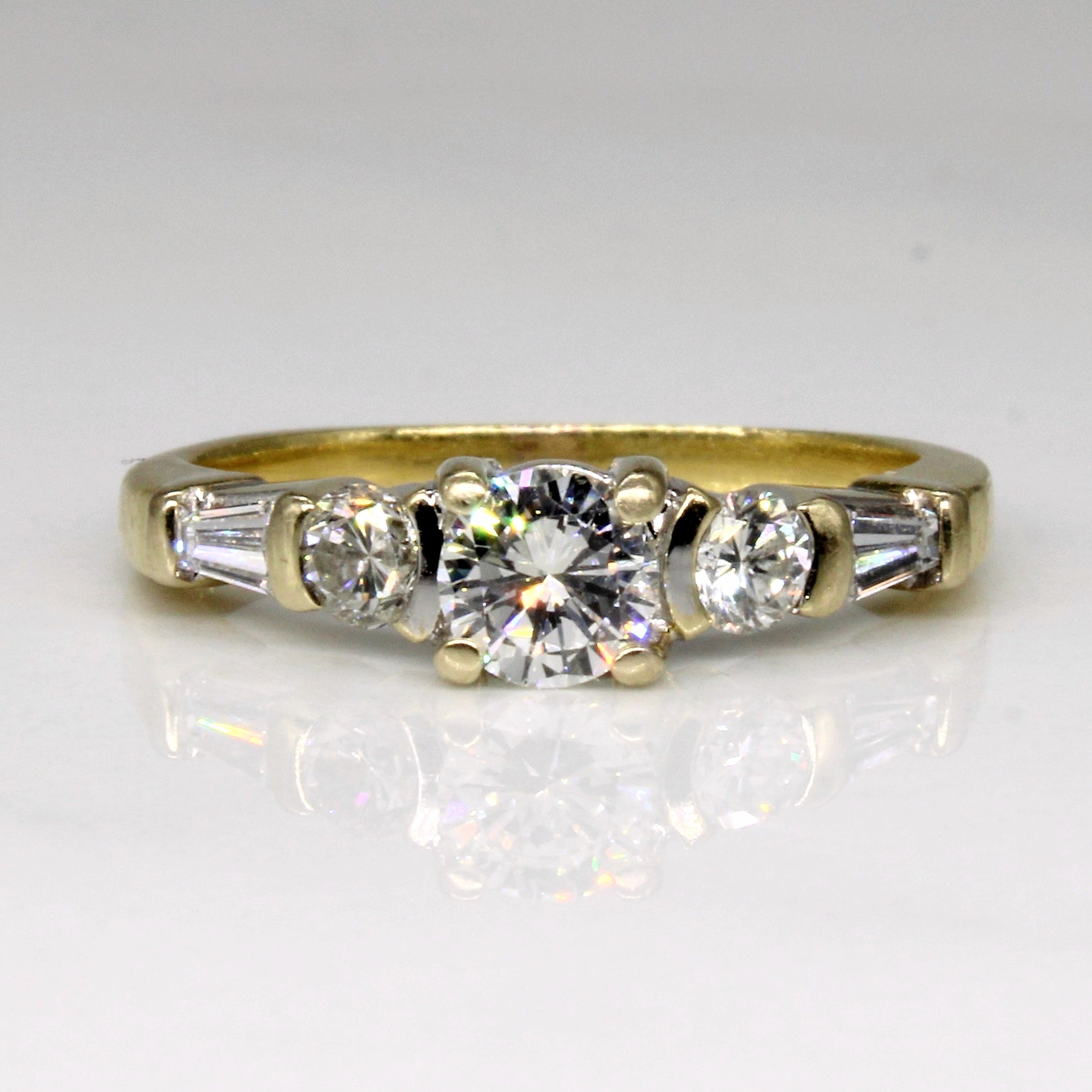 Five Stone Diamond Engagement Ring | 0.90ctw | SZ 5 |
