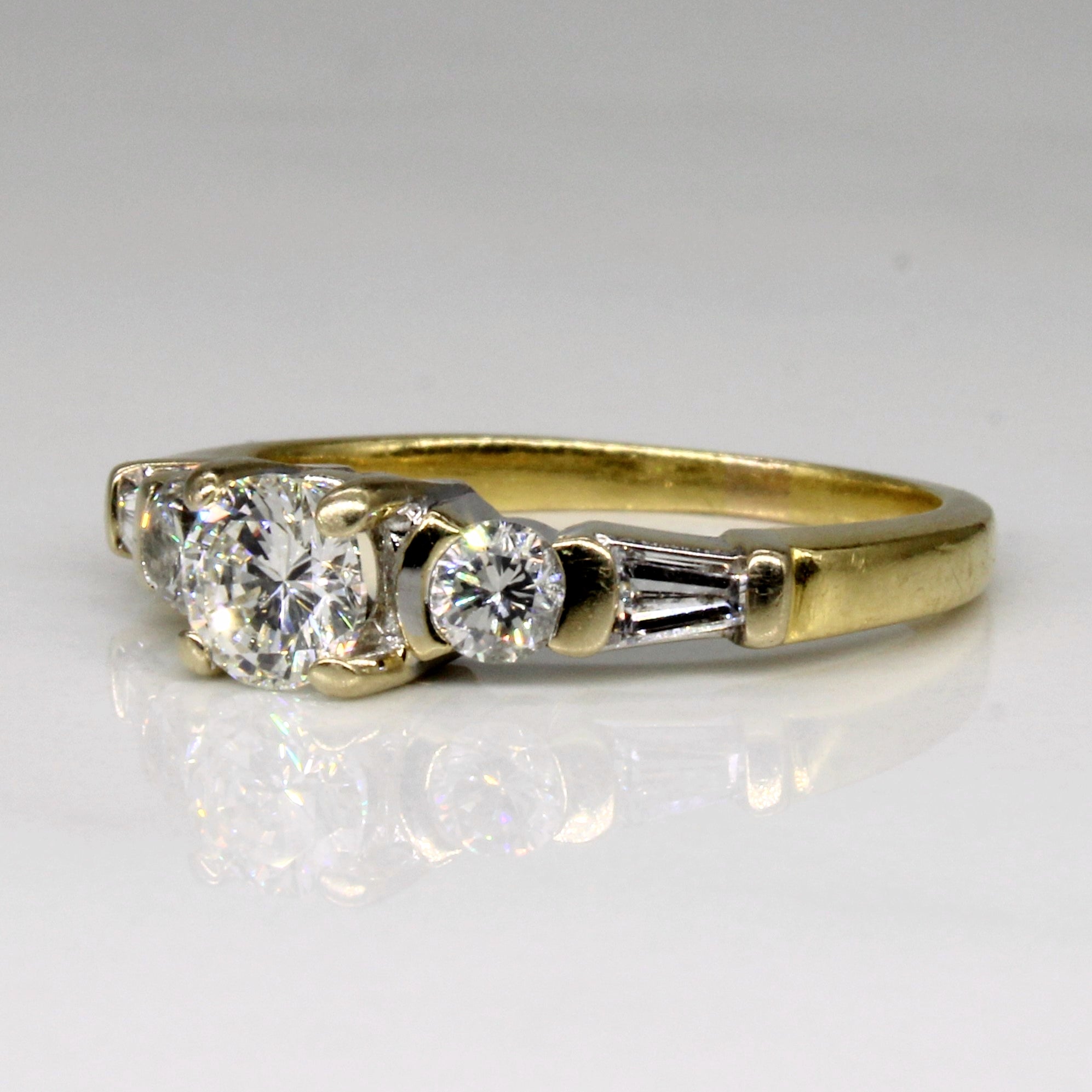 Five Stone Diamond Engagement Ring | 0.90ctw | SZ 5 |