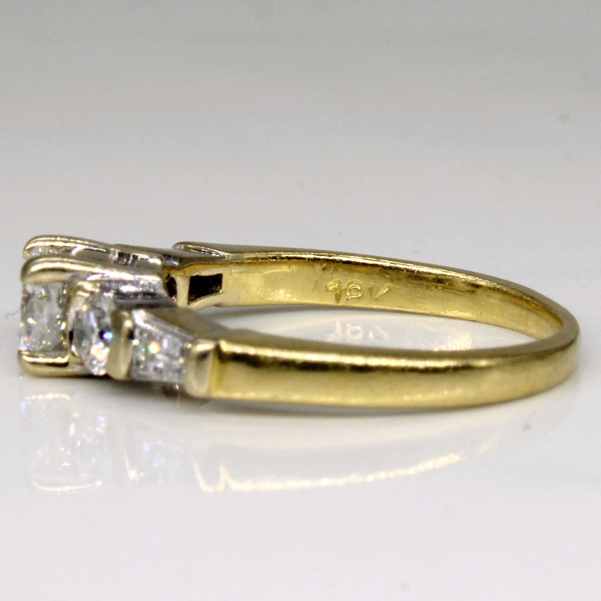 Five Stone Diamond Engagement Ring | 0.90ctw | SZ 5 |