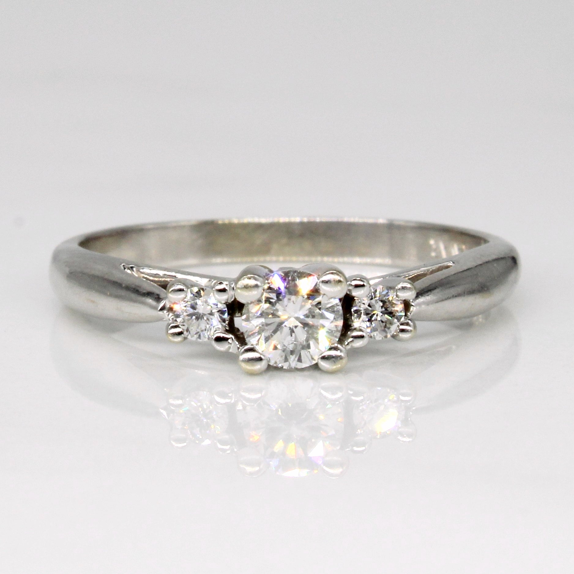 Three Stone Diamond Engagement Ring | 0.28ctw | SZ 6.75 |