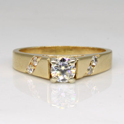 High Set Diamond Engagement Ring | 0.40ctw | SZ 5.75 |