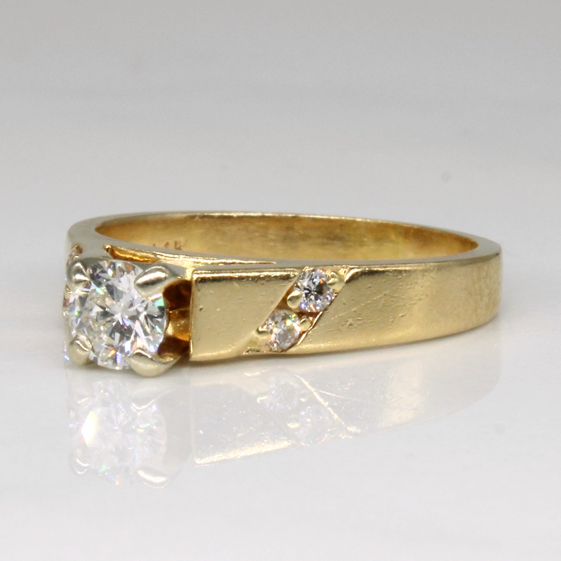 High Set Diamond Engagement Ring | 0.40ctw | SZ 5.75 |