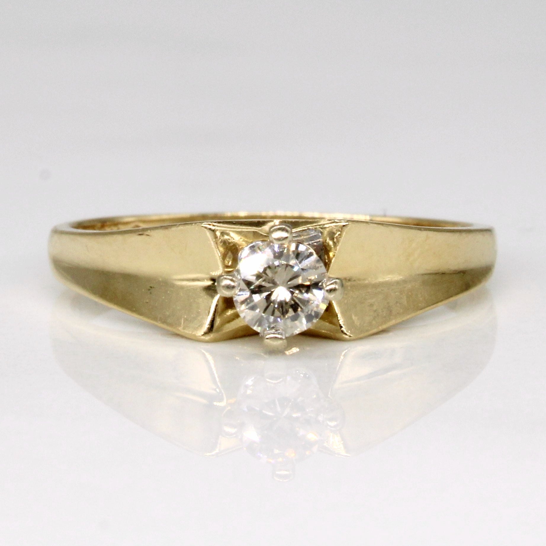 Single Stone Diamond Ring | 0.19ct | SZ 6 |