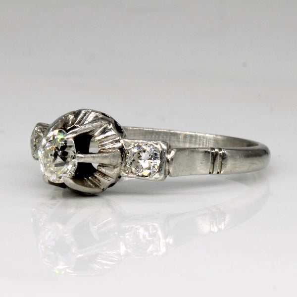 High Set Diamond Engagement Ring | 0.43ctw | SZ 6.25 |