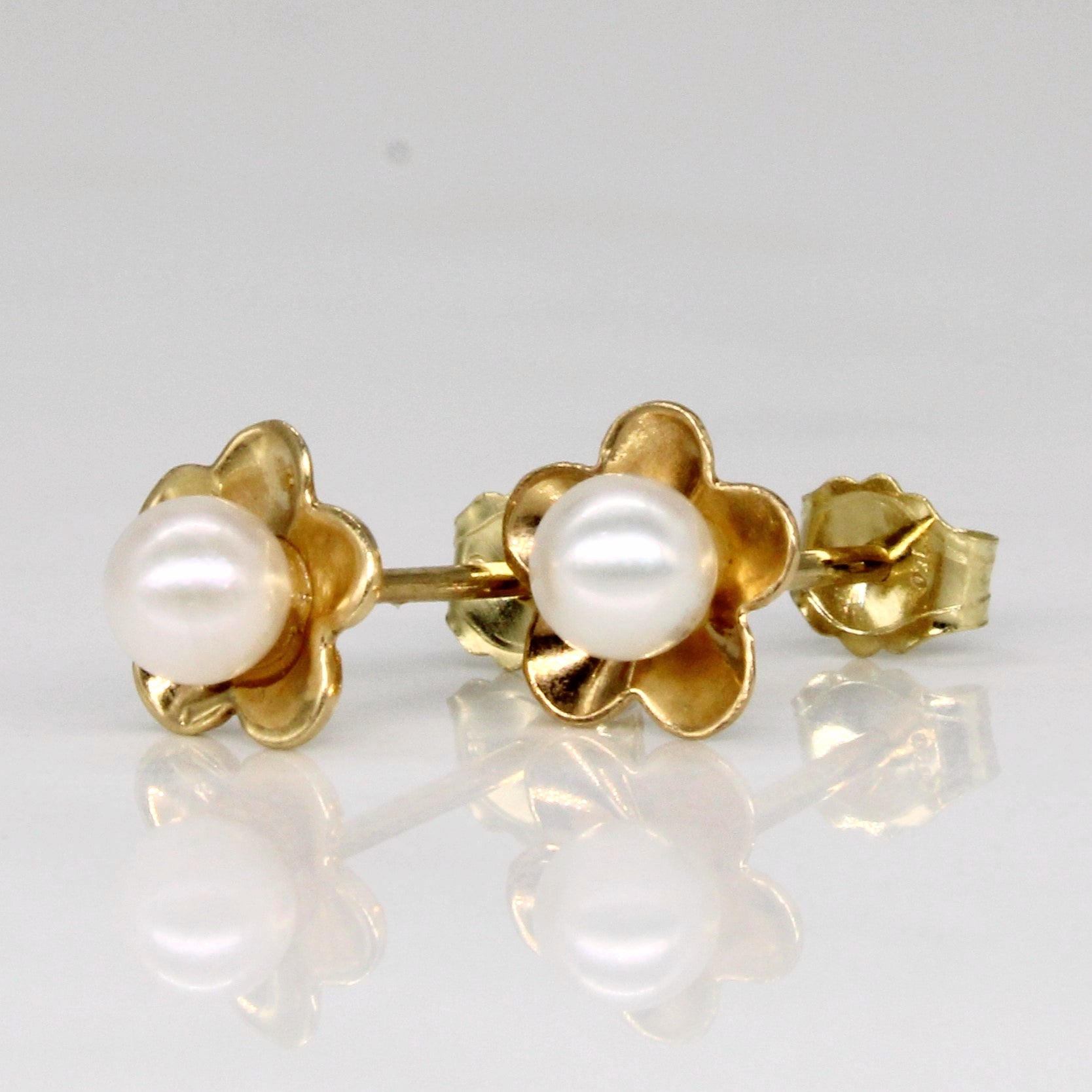 Pearl Flower Earrings