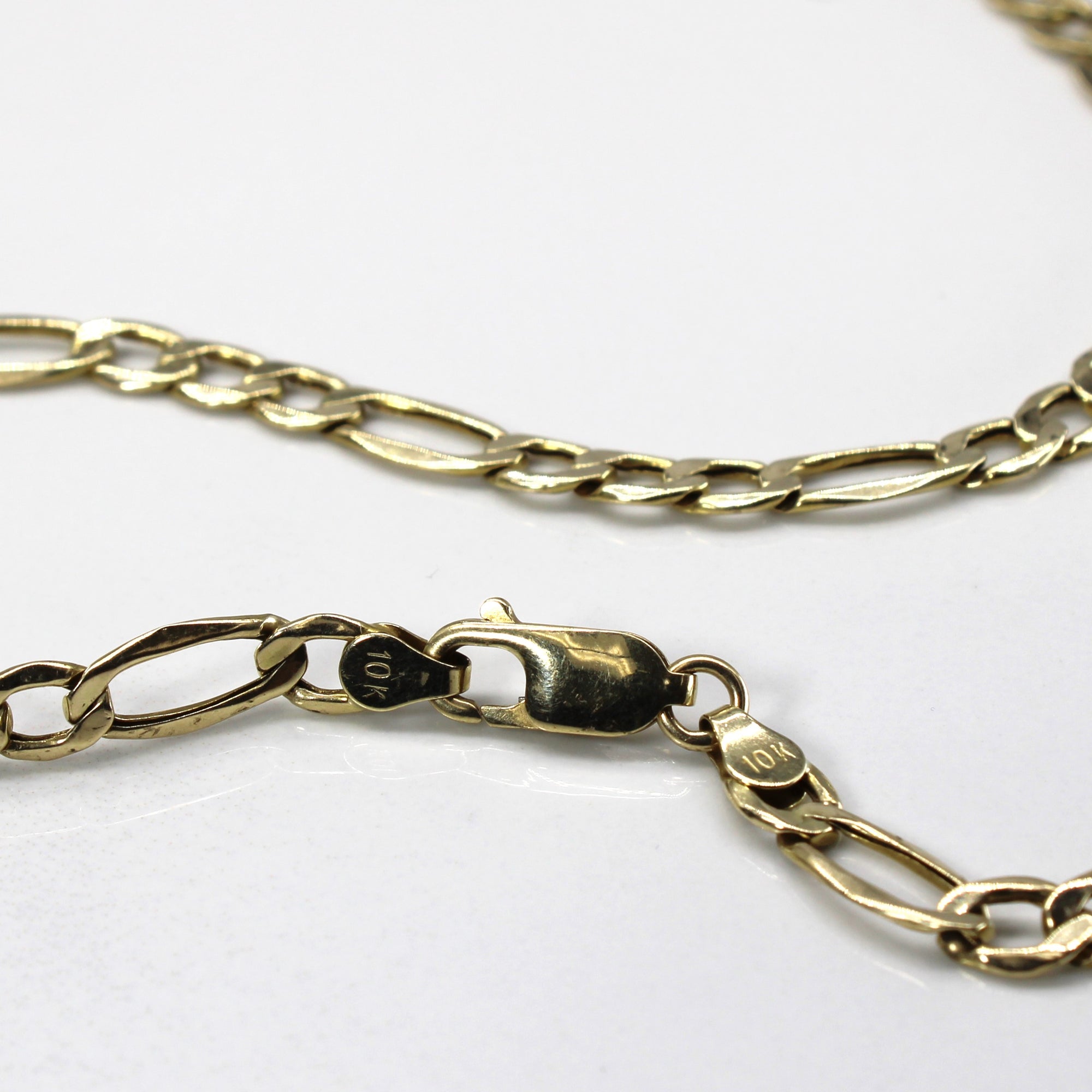 Figaro Link Yellow Gold Chain | 22