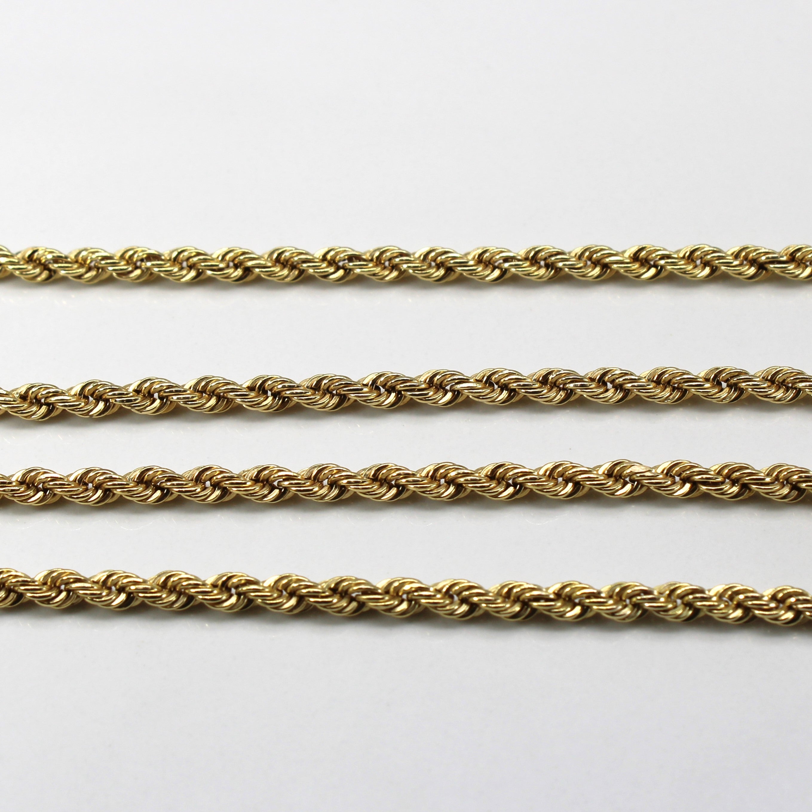 10k Yellow Gold Rope Chain | 20"|