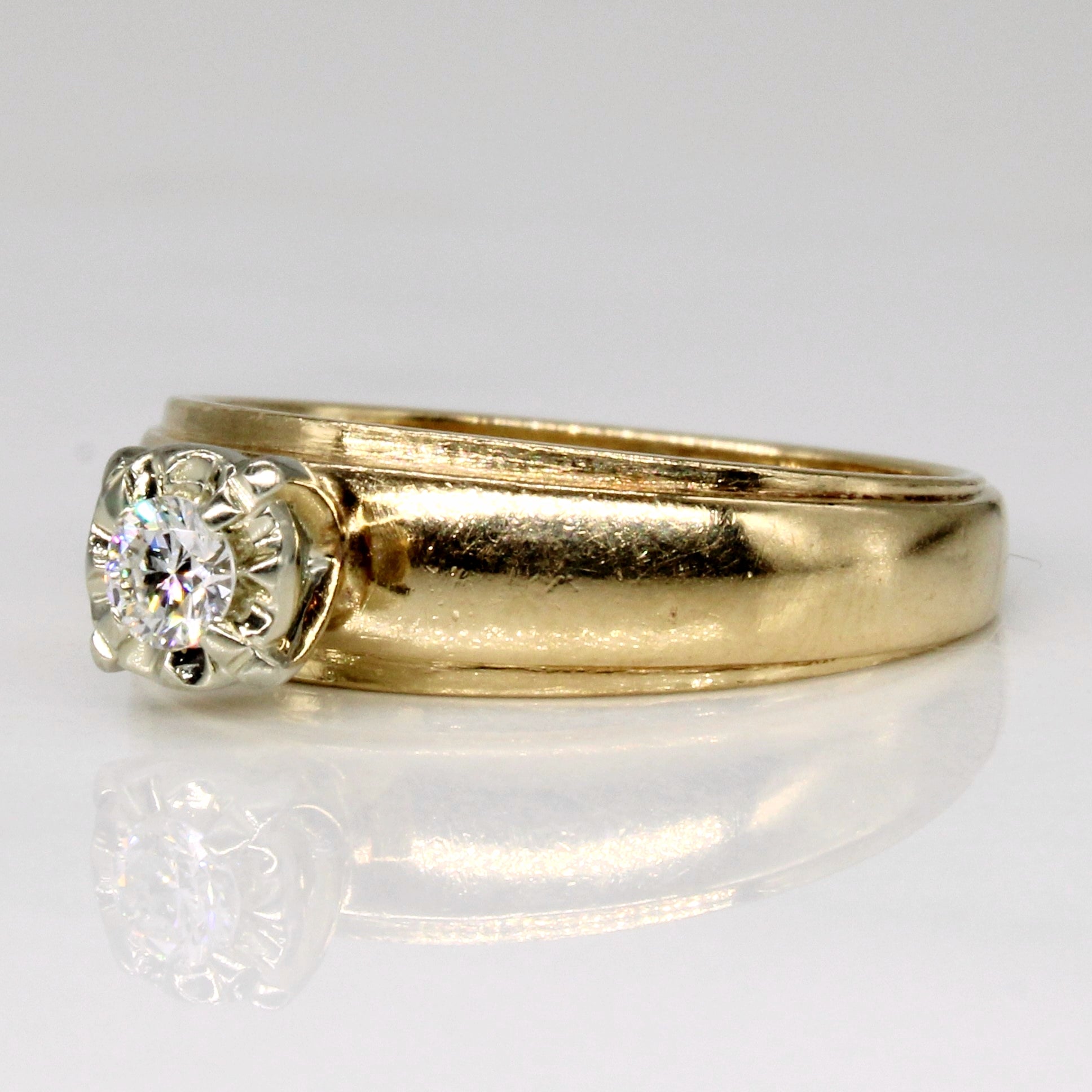 High Set Diamond Ring | 0.11ct | SZ 6.5 |