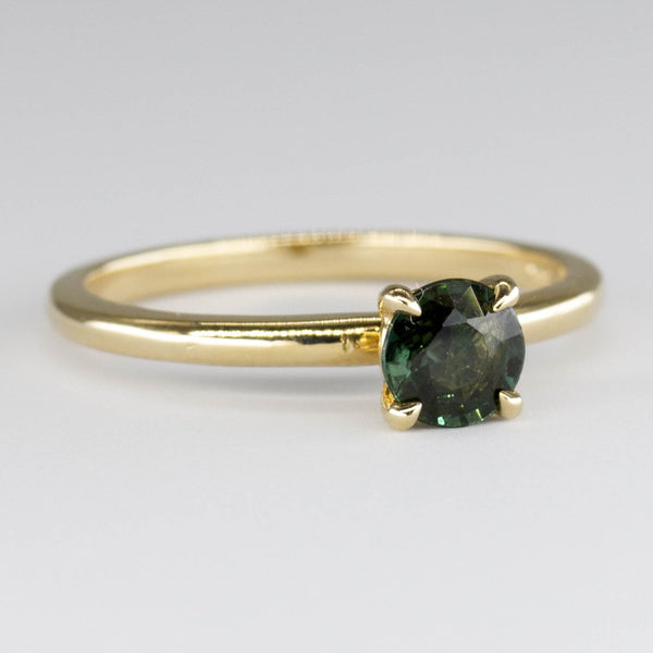 100 Ways' 14k Yellow Gold Sapphire Solitaire Ring | 0.30ct | SZ 7