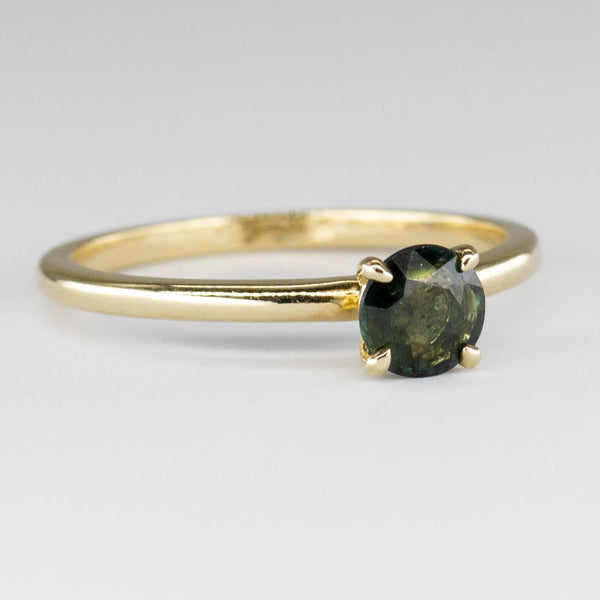 100 Ways' 14k Yellow Gold Sapphire Solitaire Ring | 0.30ct | SZ 6.75