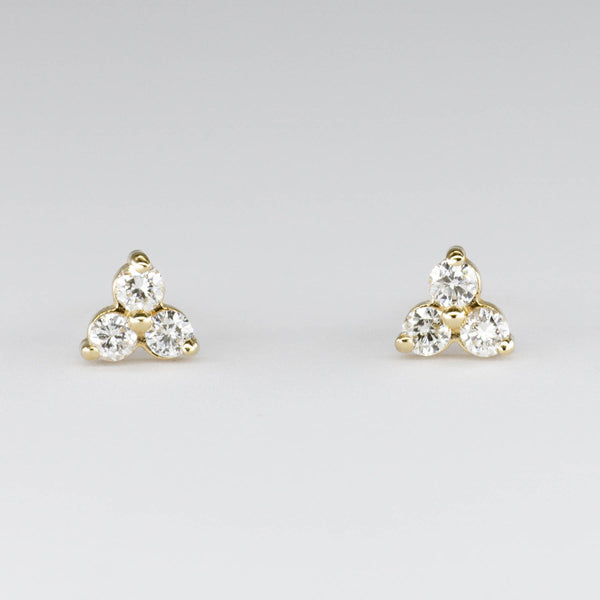 '100 Ways' 14k Yellow Gold Diamond Trio Diamond Earrings | 0.18ctw |