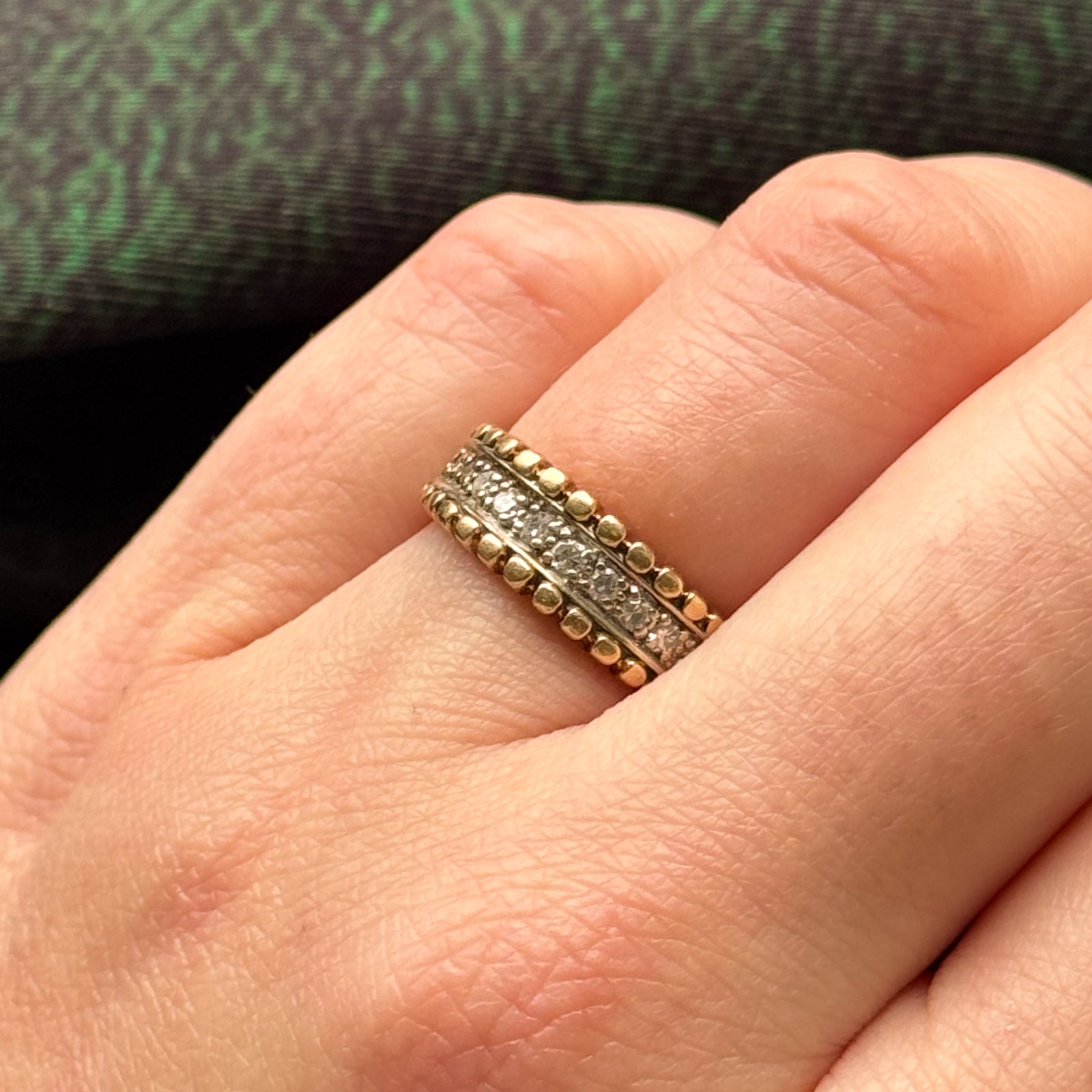 Bague sertie de diamants en canal | 0,26 ct au total | Taille 6,5 | 