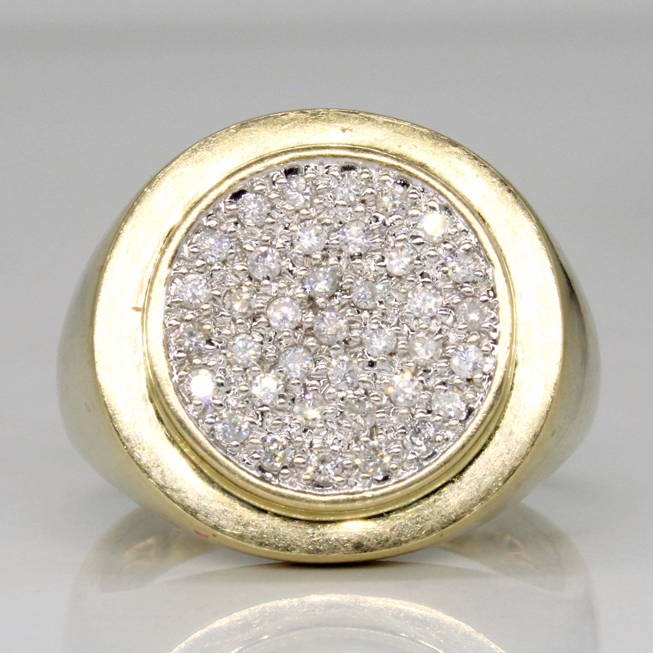 Pave Set Diamond Ring | 0.50ctw | SZ 11.25 |