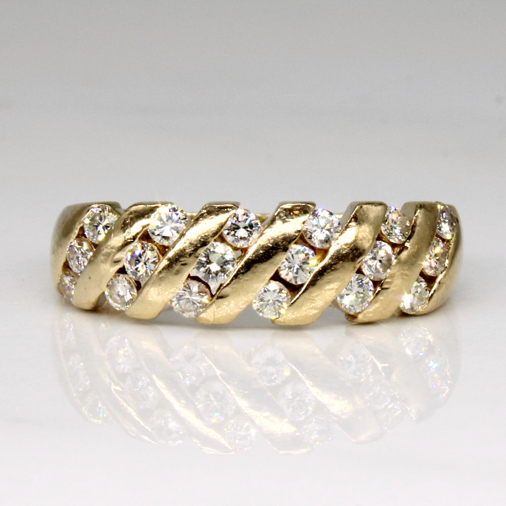 Channel Set Diamond Ring | 0.45ctw | SZ 6.75 |