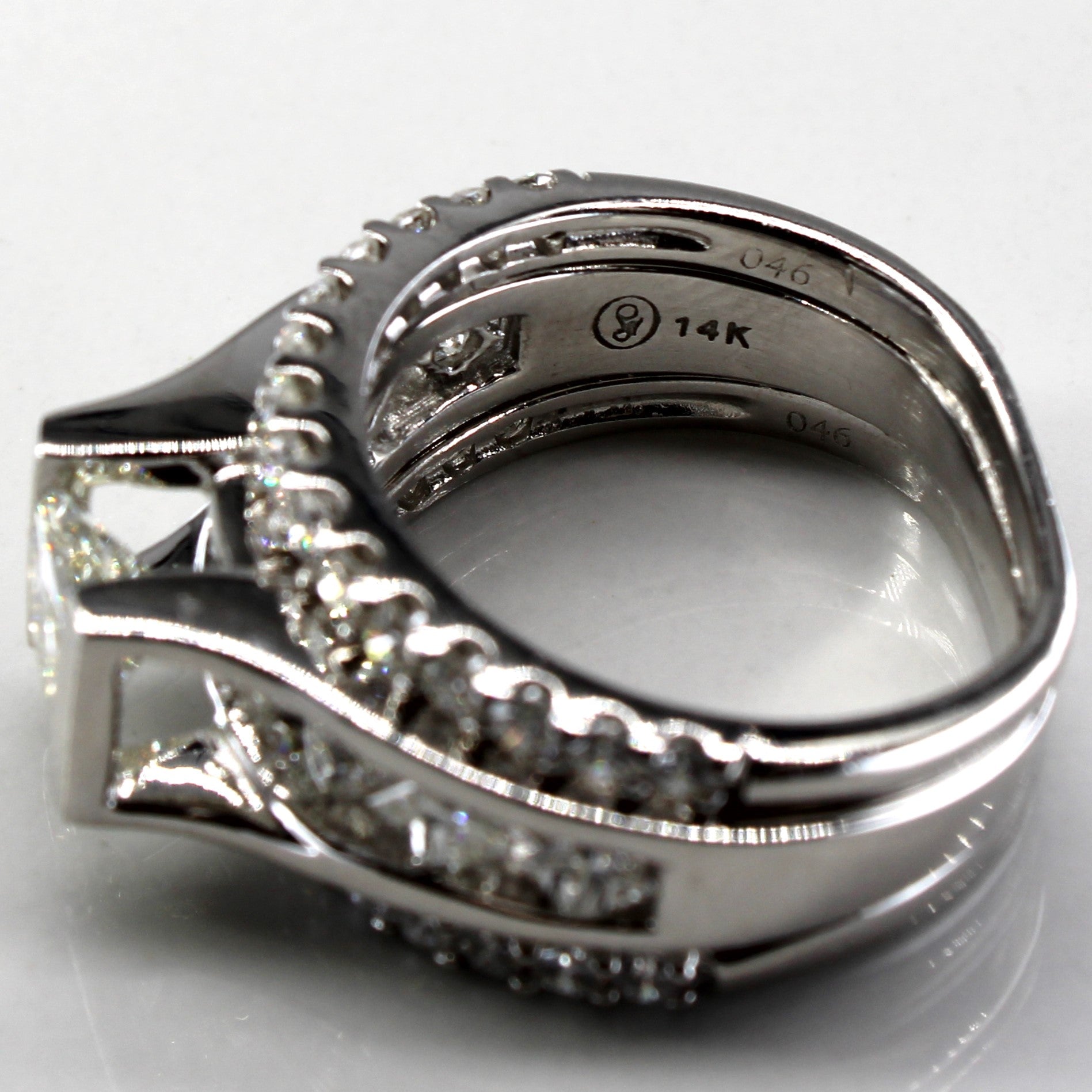 High Set Multi Diamond Engagement Ring | 3.00ctw | SZ 7.25 |