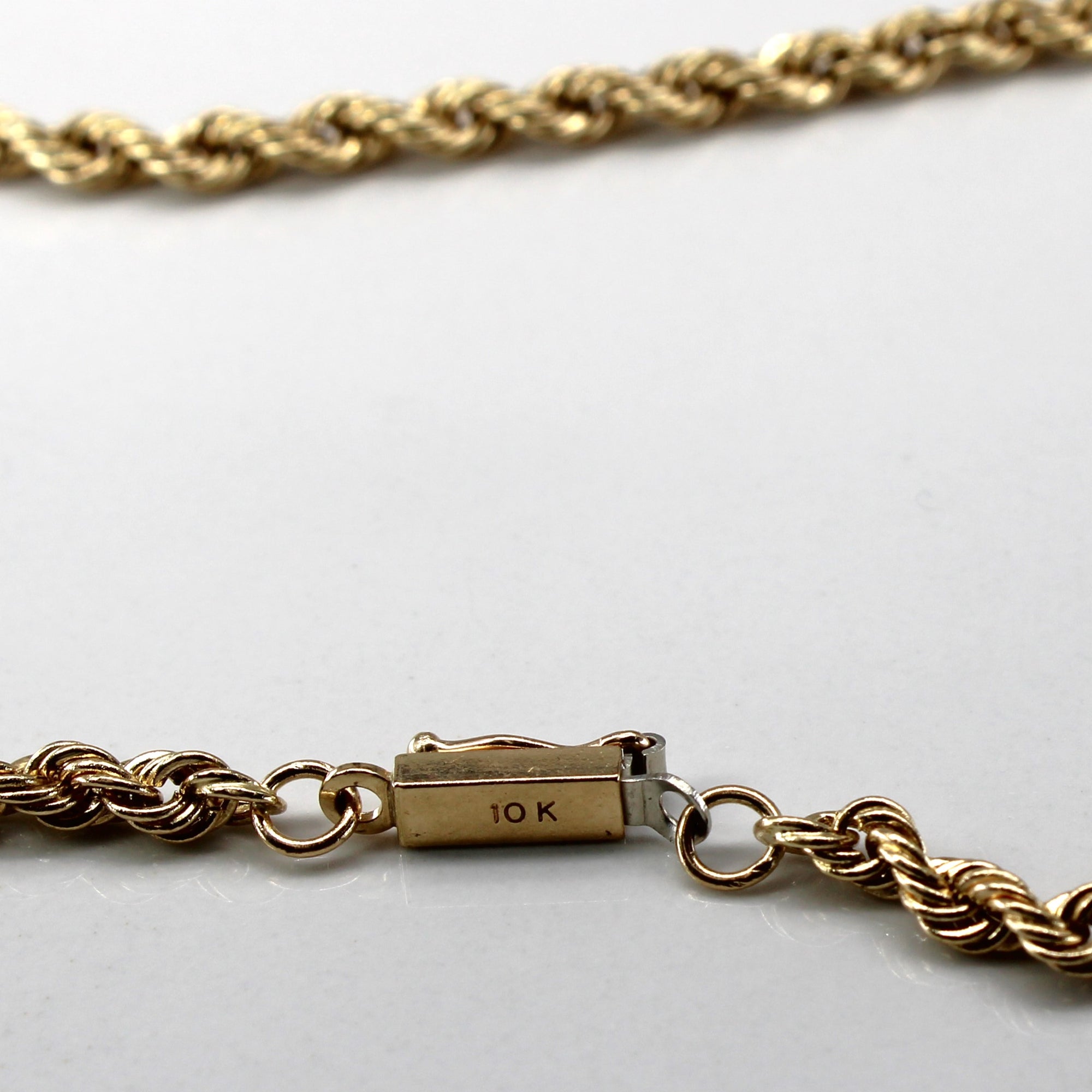 Yellow Gold Long Rope Chain | 30