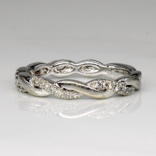 Diamond Overlapping Ring | 0.14ctw | SZ 6.75 |