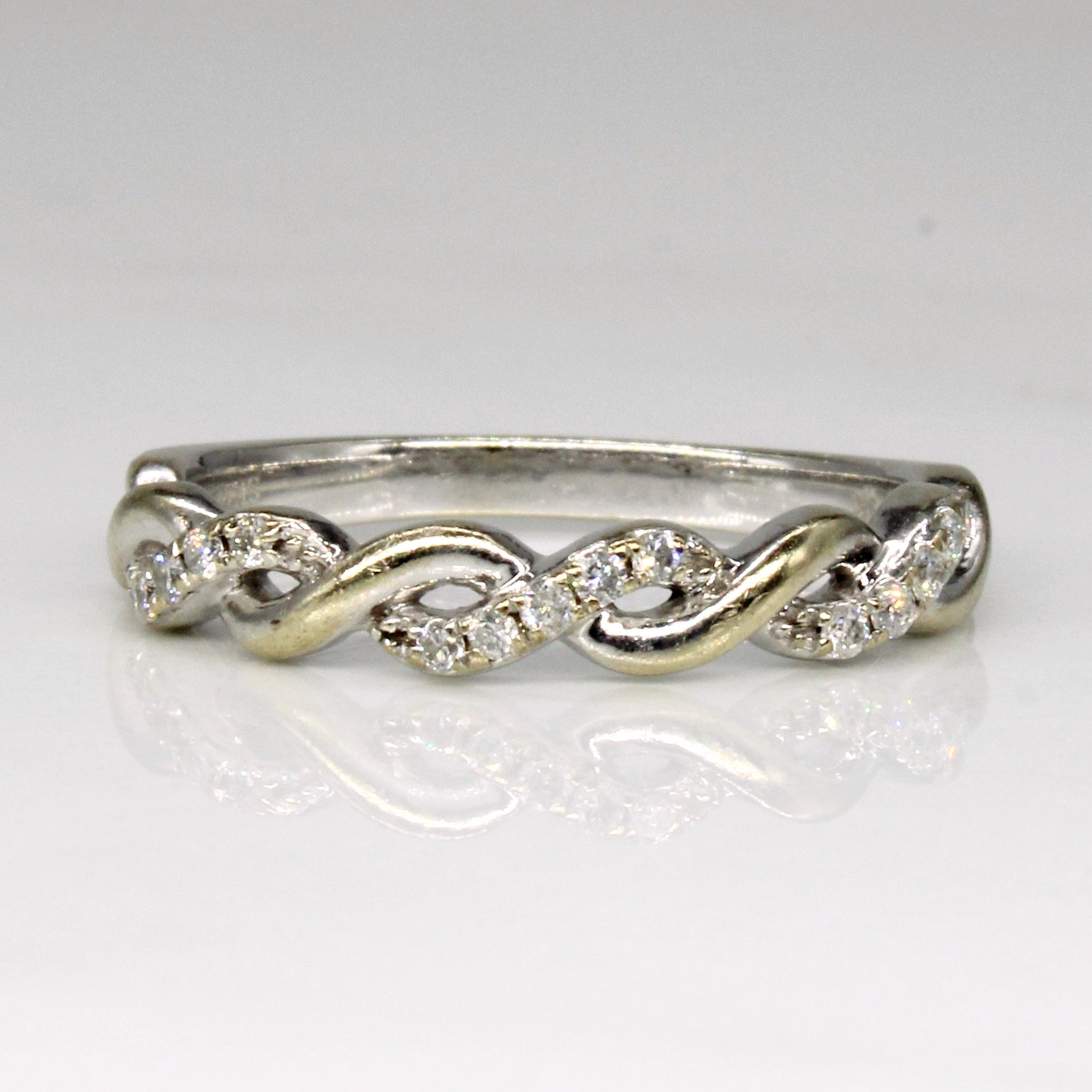 Diamond Overlapping Ring | 0.12ctw | SZ 7.25 |