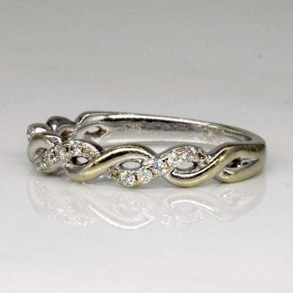 Diamond Overlapping Ring | 0.12ctw | SZ 7.25 |