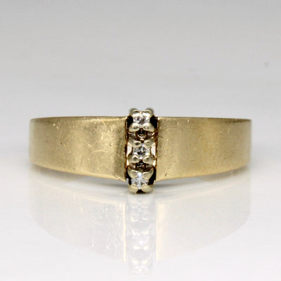 Vertical Set Diamond Ring | 0.03ctw | SZ 6.75 |