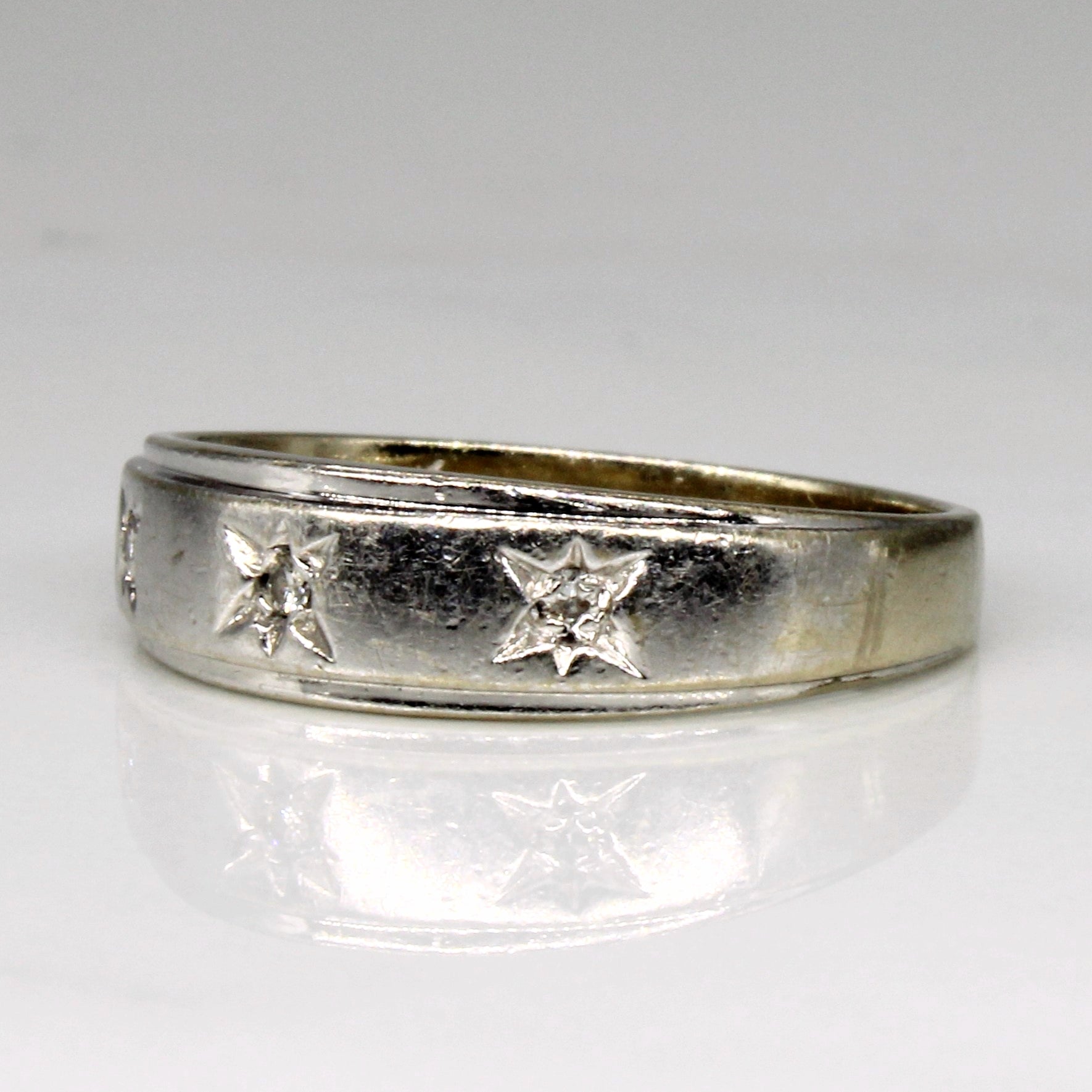Bague sertie de diamants illusion | 0,03 ct | Taille 6,5 | 
