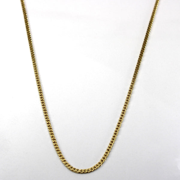 Yellow Gold Curb Link Chain | 24