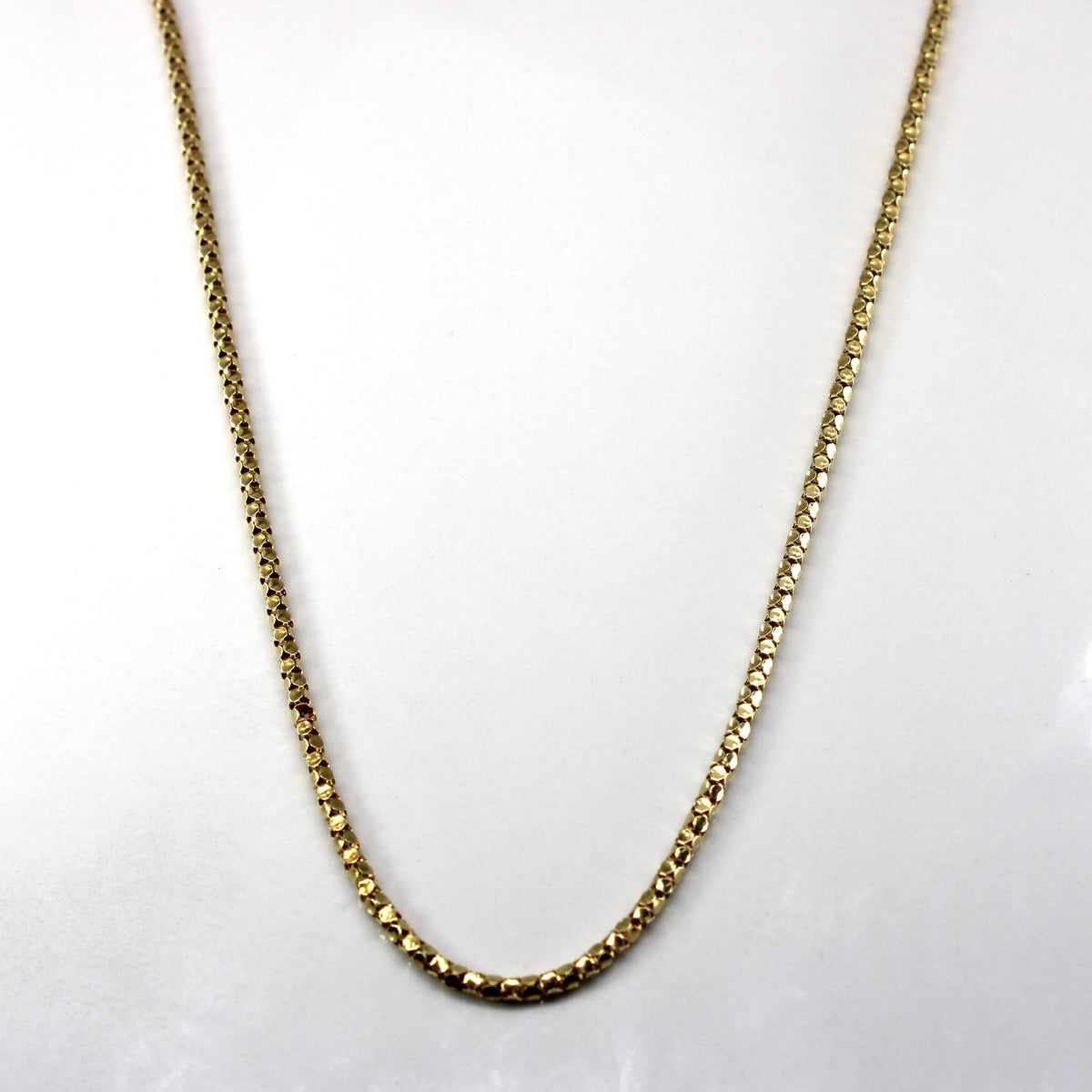 14k Yellow Gold Popcorn Chain | 20