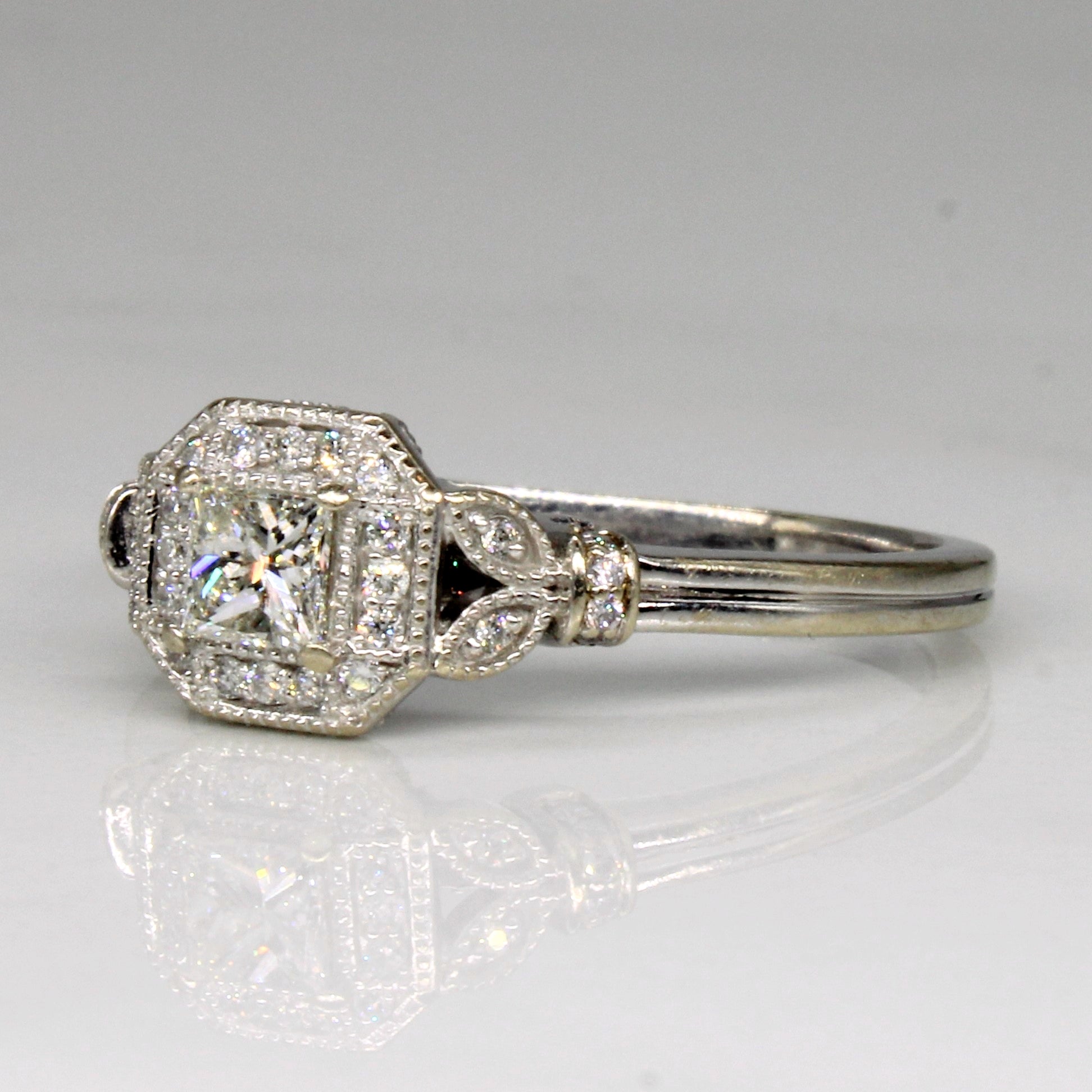 Princess Cut Diamond Engagement Ring | 0.61ctw | SZ 8.5 |