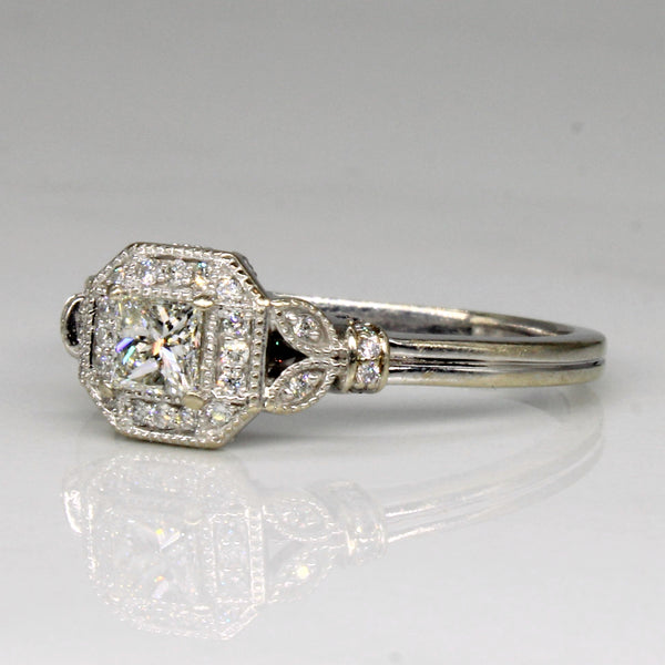 Princess Cut Diamond Engagement Ring | 0.61ctw | SZ 8.5 |