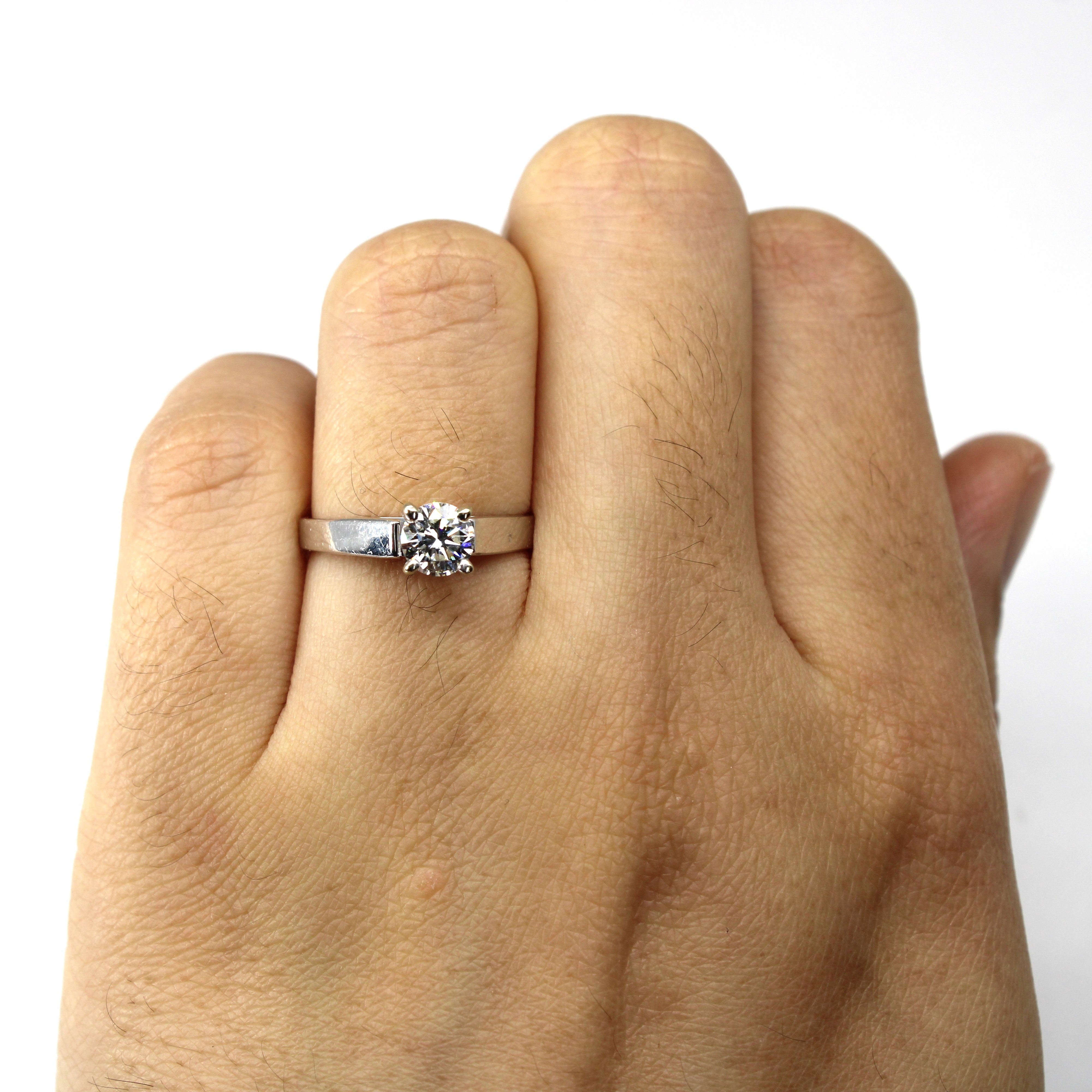 Solitaire Diamond Engagement Ring | 0.53ct VS1 H/I | SZ 5.25 |