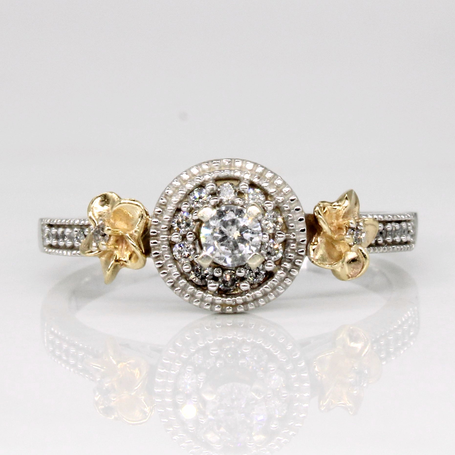 High Set Diamond Engagement Ring | 0.23ctw | SZ 8.75 |