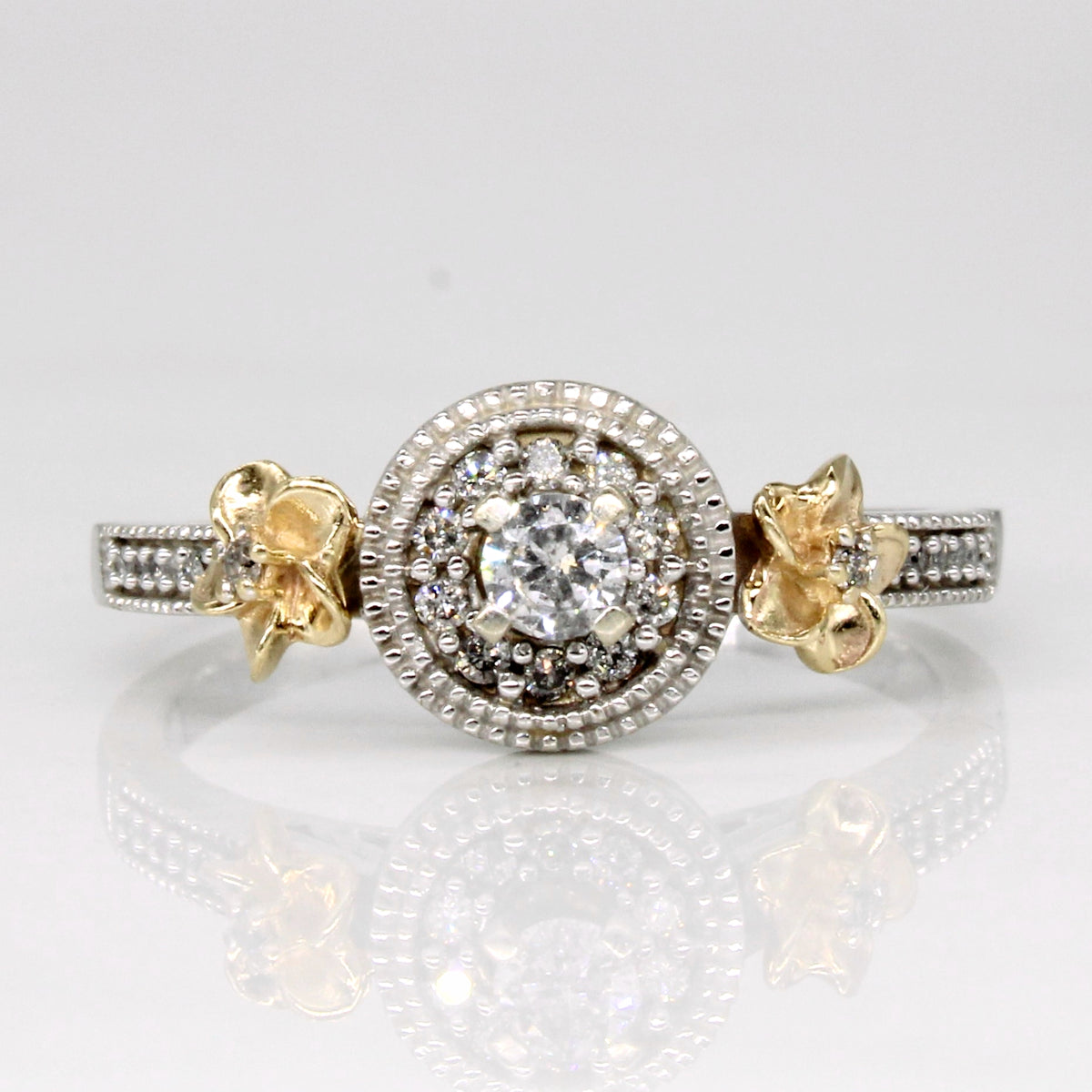 High Set Diamond Engagement Ring | 0.23ctw | SZ 8.75