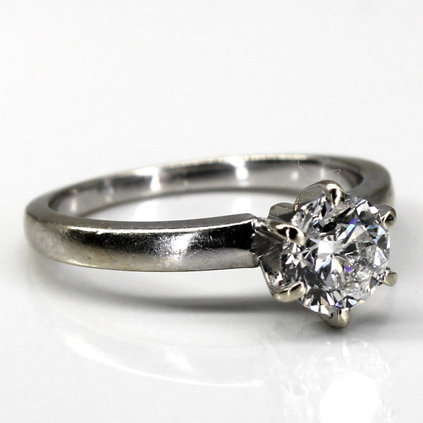 Six Prong Solitaire Diamond Engagement Ring | 0.87ct | SZ 6.5 |