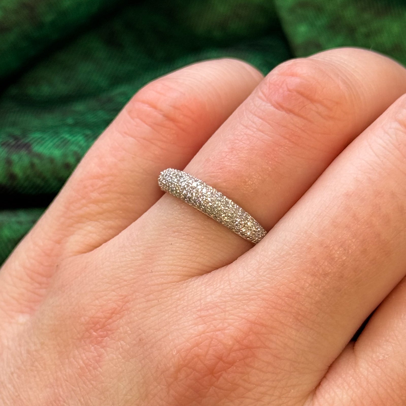Pavé Set Dome Diamond Ring | 0.20ctw | SZ 7 |
