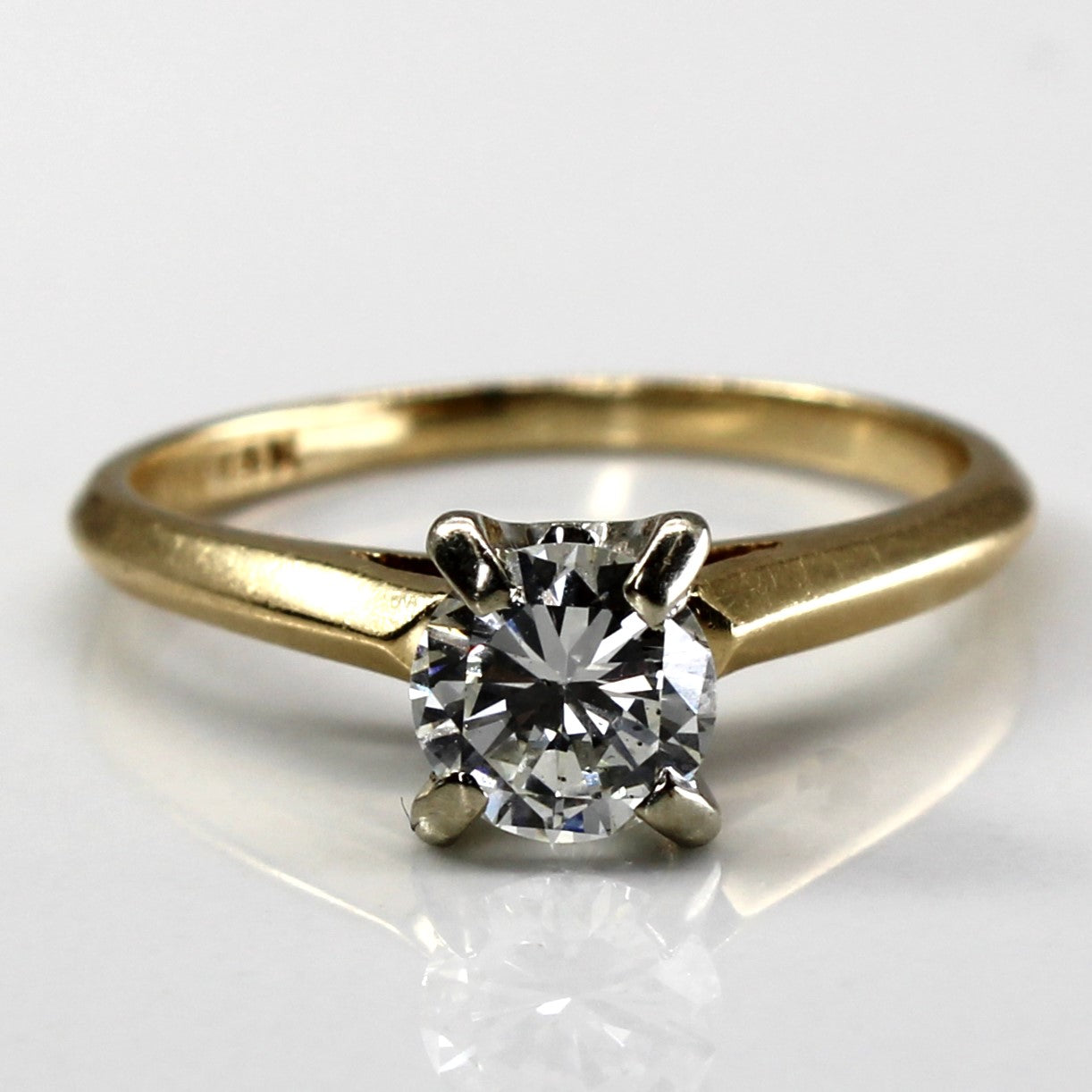 Four Prong Solitaire Diamond Ring | 0.73ct SI1 H/I | SZ 7 |